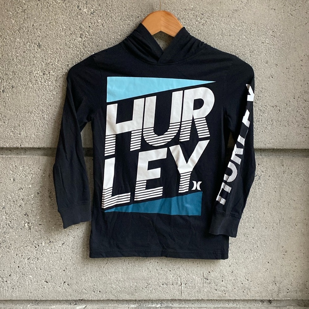 8-10y Hurley Hooded L/S Tee